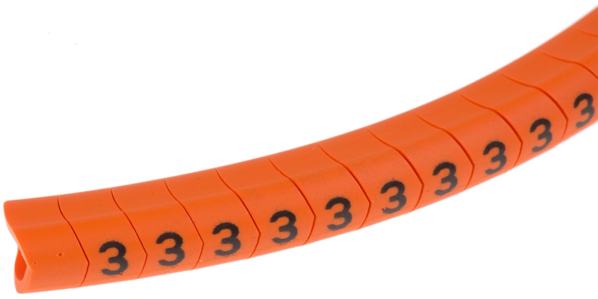 Product image for Helagrip cable marker, 4-9mm, legend 3