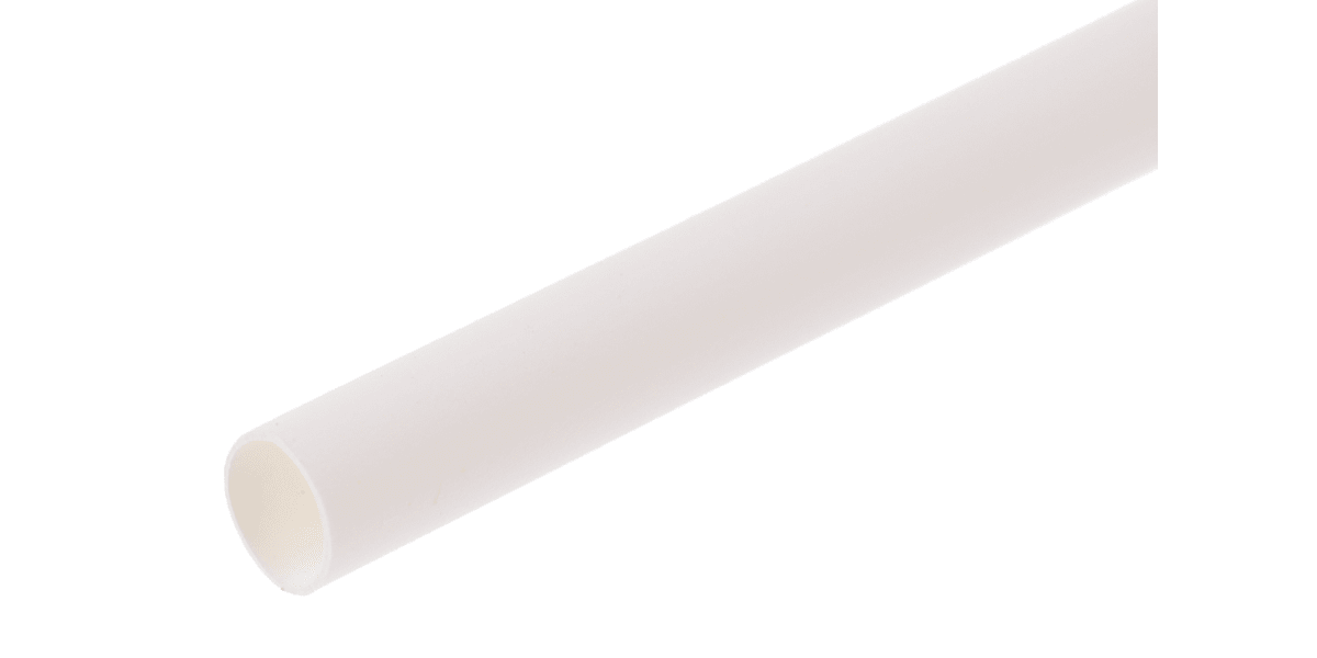 Product image for White std heatshrink sleeve,3.2mm bore