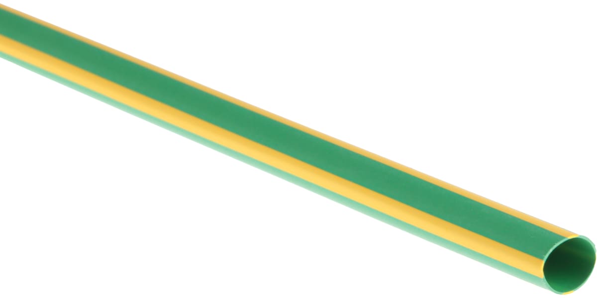 Product image for Yellow/green std heatshrink sleeve,6.4mm