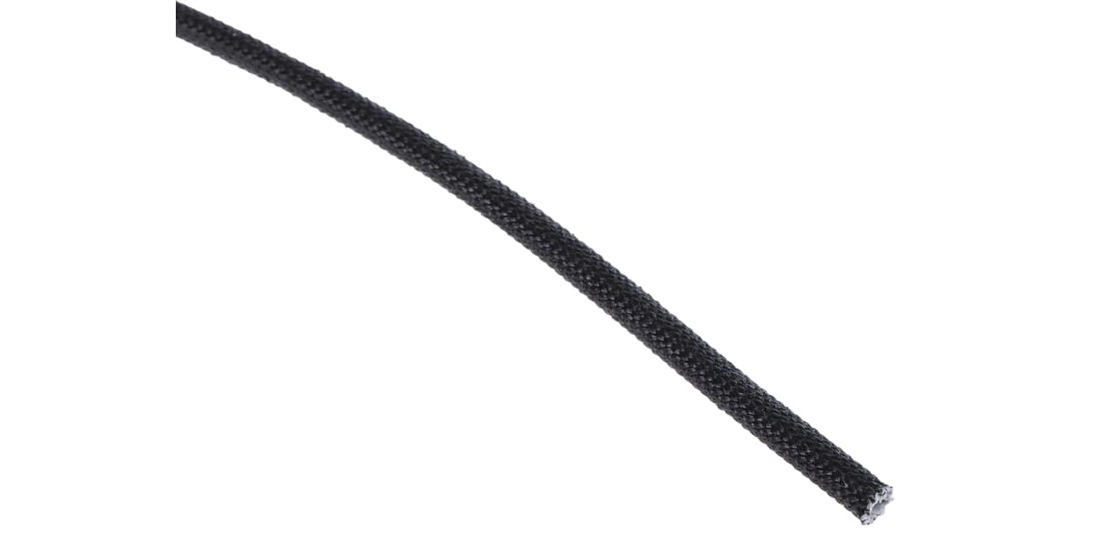 Product image for Black acrylic heat resistant braid,2mm