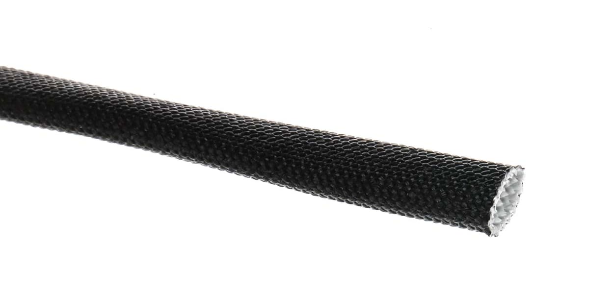 Product image for Black acrylic heat resistant braid,4mm