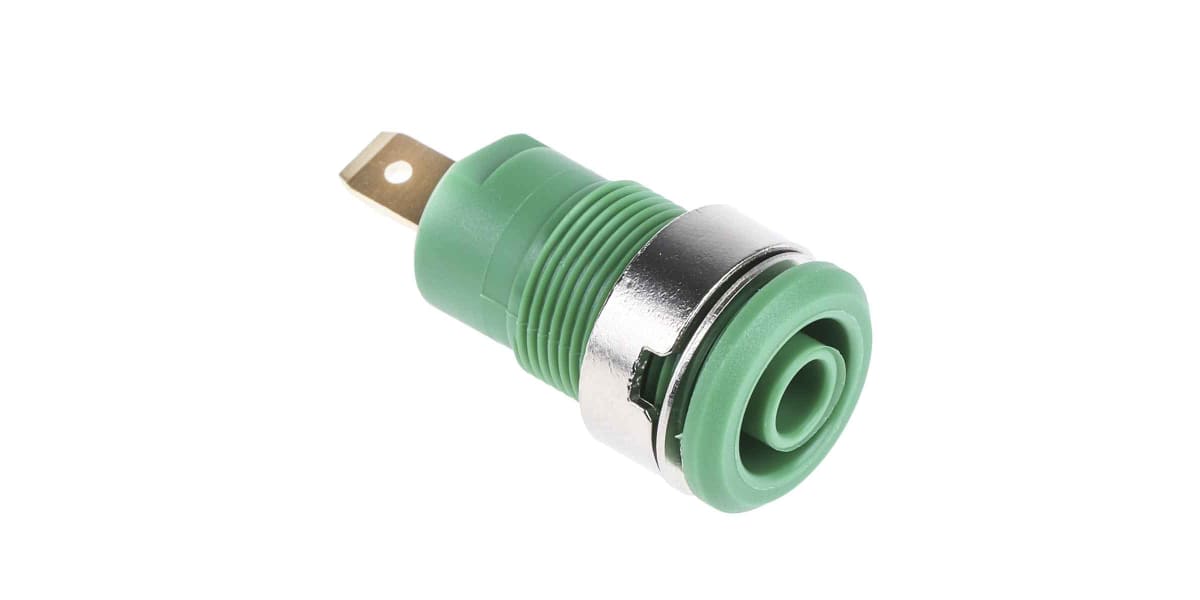 Product image for Green shrouded blade socket,4mm