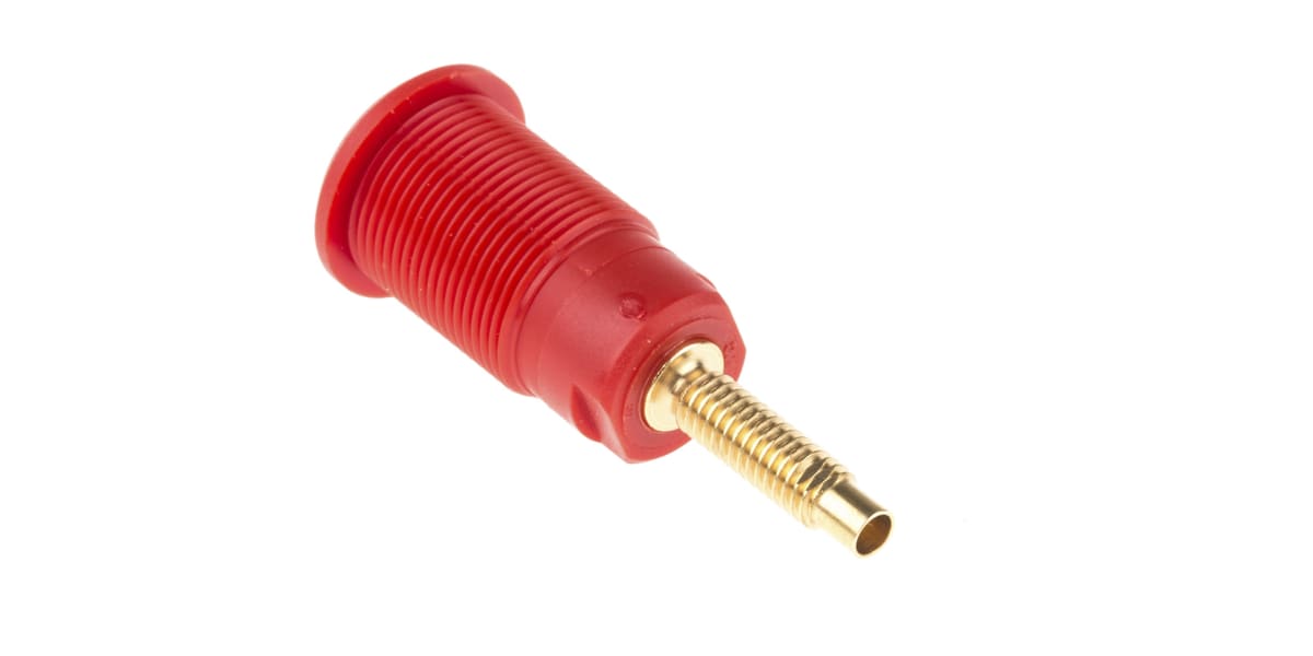 Product image for Red shrouded stud socket,4mm