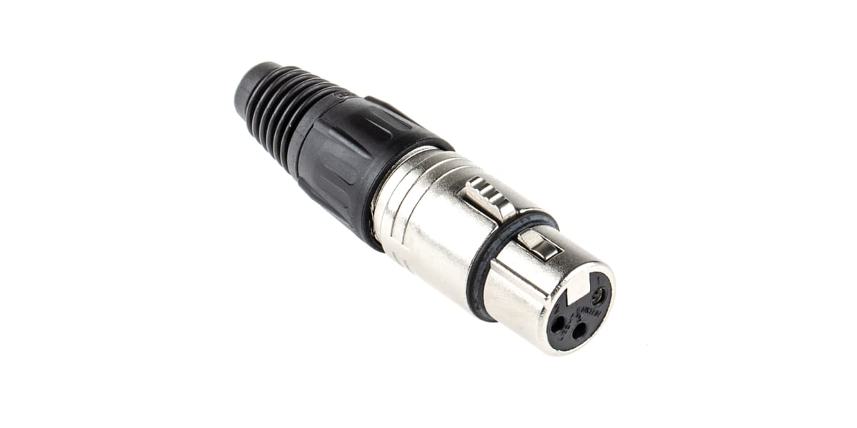 Product image for 3 WAY NICKEL FINISH XLR CABLE SOCKET,16A