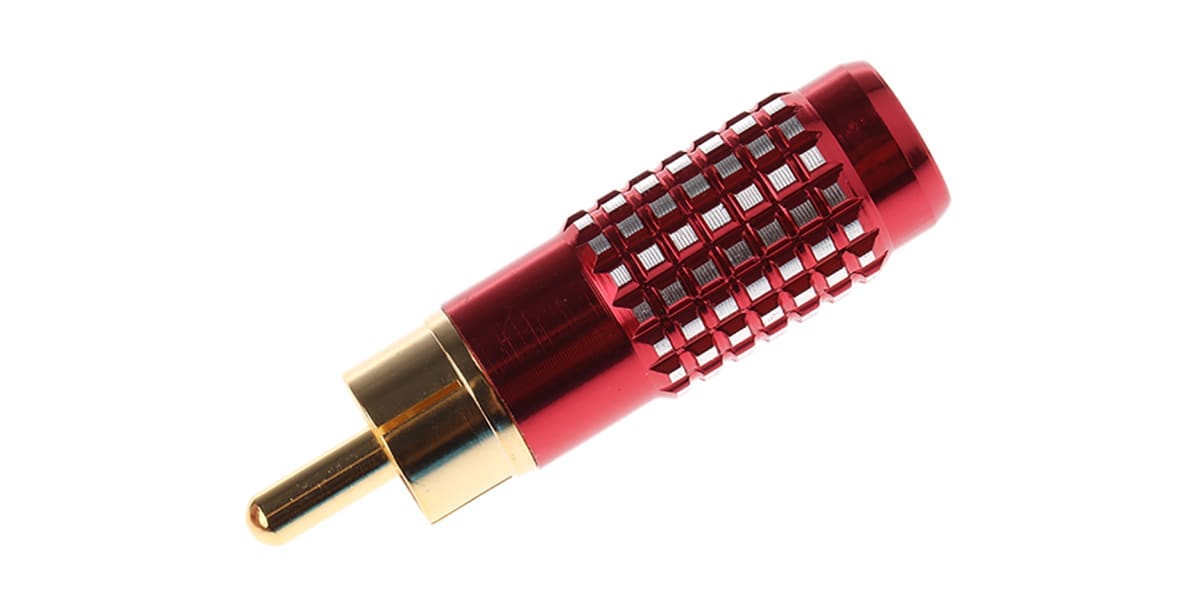 Product image for Red coloured finish Au phono plug