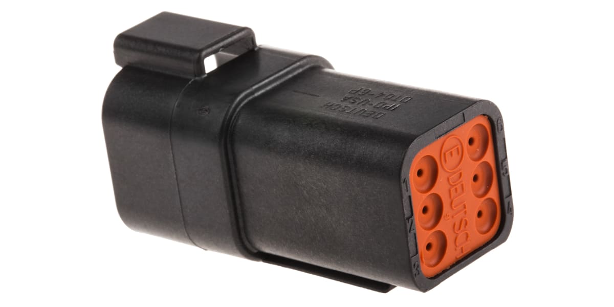 Product image for DT TYPE RECEPTACLE 6 PIN