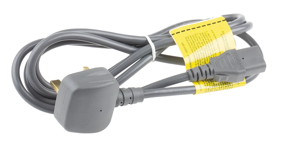 Product image for Power Cord C13 to UK BS1363 2m