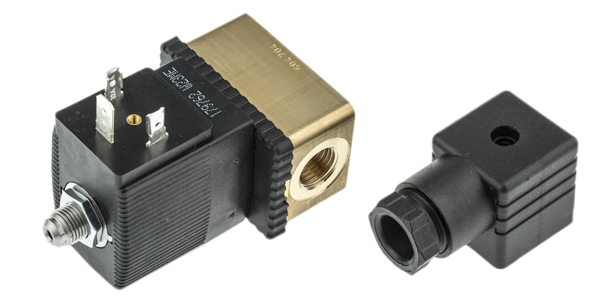 Product image for GP 3 WAY SOLENOID VALVE,1/4IN 24VDC N/C