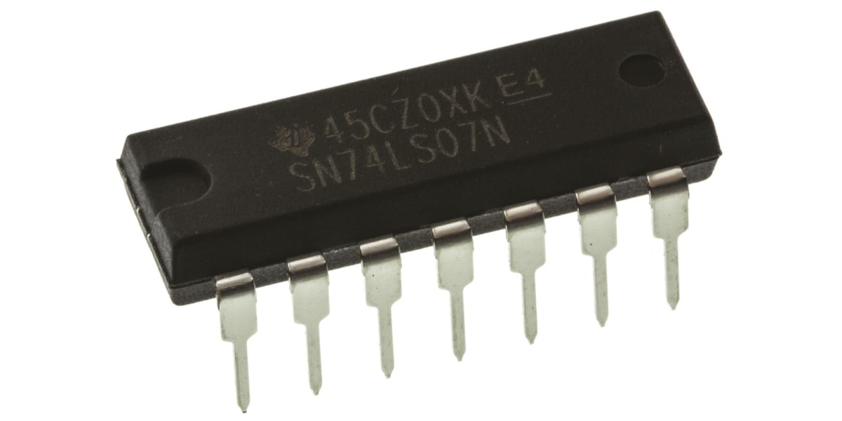 Product image for HEX BUFFER/DRIVER,SN74LS07N DIP14