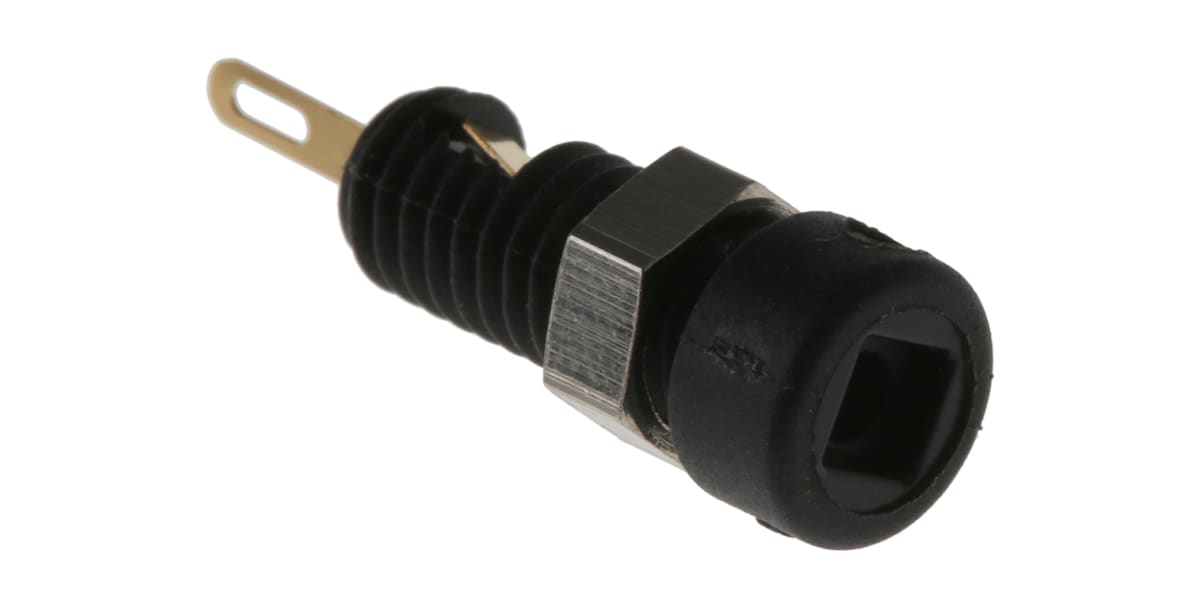 Product image for Black gold plated socket,2mm