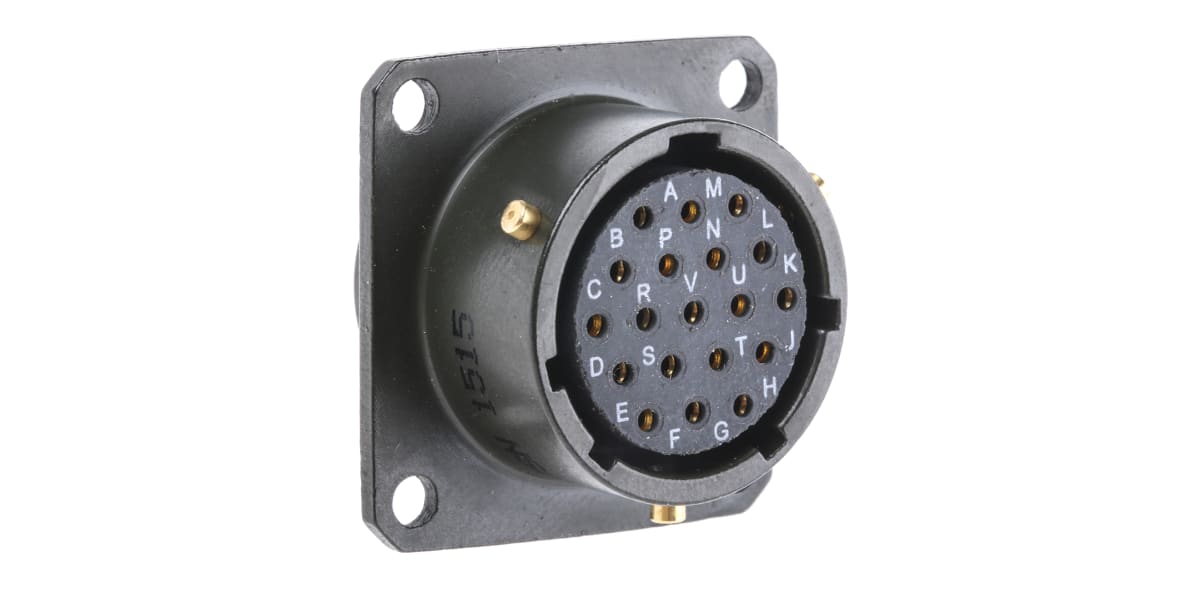 Product image for SQ FLANGE RECEPTACLE, 19WAY SKT CONTACTS