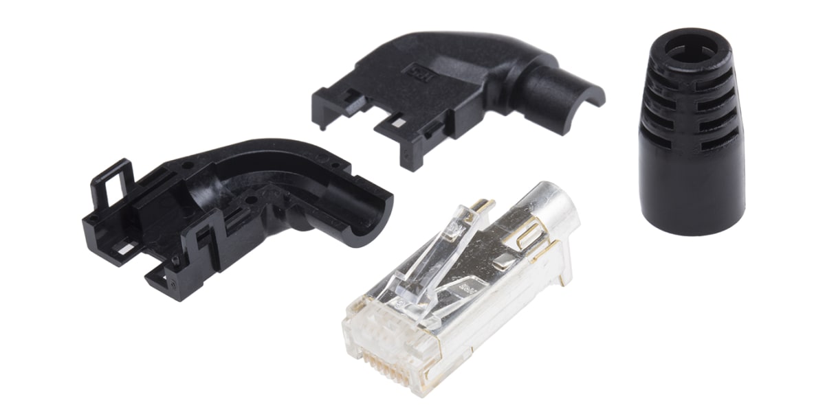 Product image for 8 WAY SHIELDED ANGLE ENTRY RJ DATA PLUG