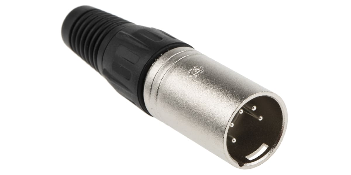 Product image for 5 way nickel finish XLR plastic plug