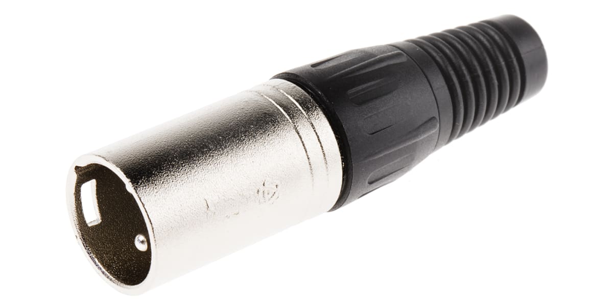 Product image for 3 WAY NICKEL FINISH XLR PLASTIC PLUG