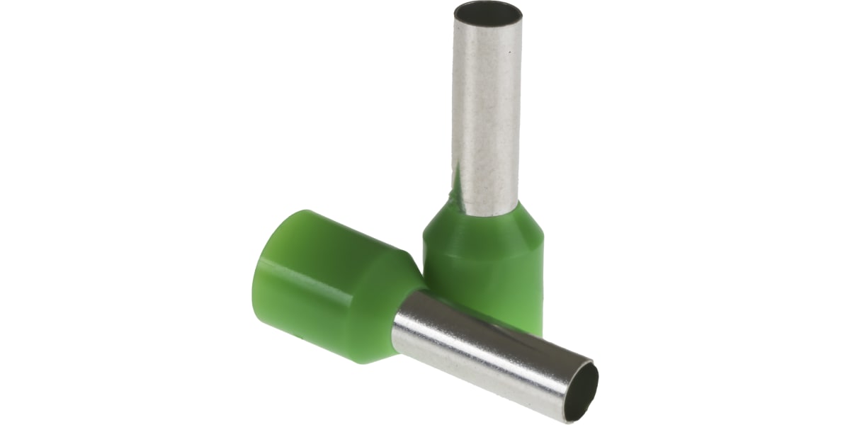 Product image for Grn insulated bootlace ferrule,12mm pin