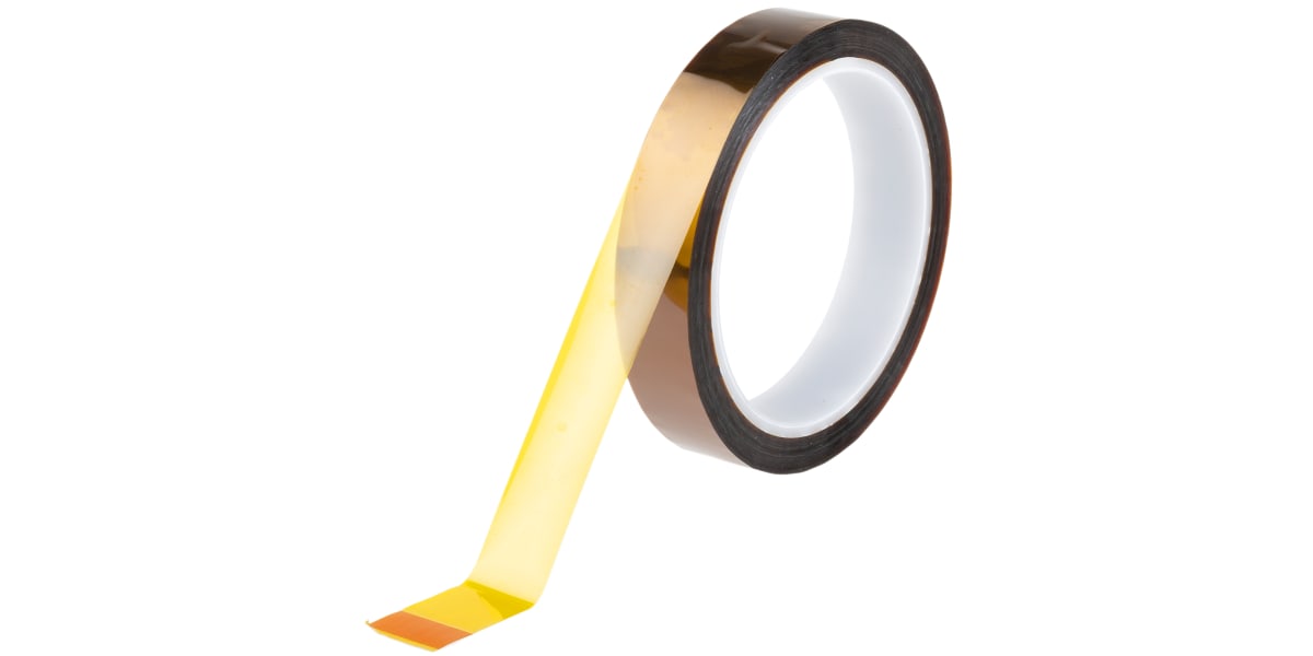 Product image for Hi-Bond HB830 Amber Polyimide Film Electrical Tape, 19mm x 33m