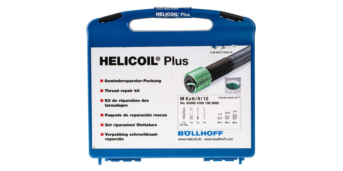 KIT DE REPARACION HELICOIL M6 - High Quality Motors