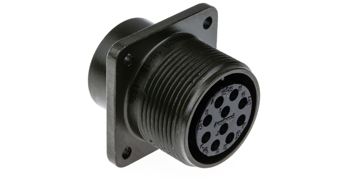 Product image for Amphenol MS Series 10 way chassis socket