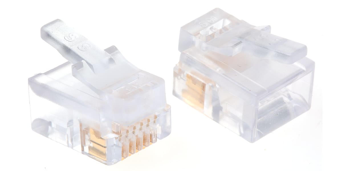 Product image for 6/6 FLAT SOLID/STRD WIRE DATA PLUG,1.5A