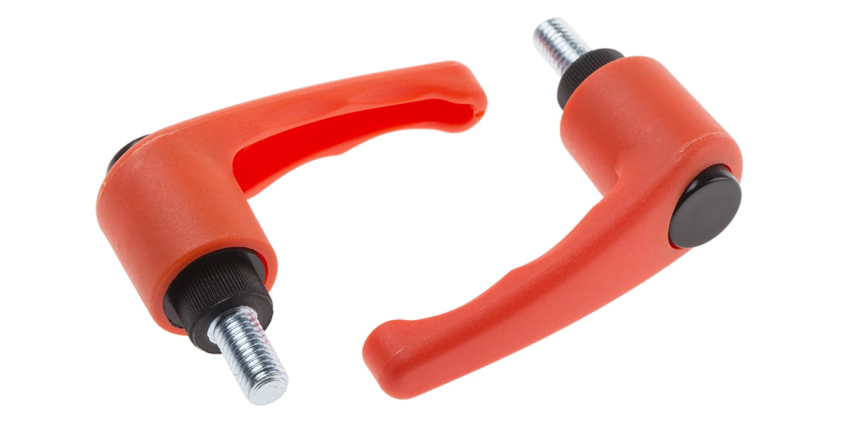 Product image for Clamp hdl,Orange nylon,Stl,M8x15,65,M