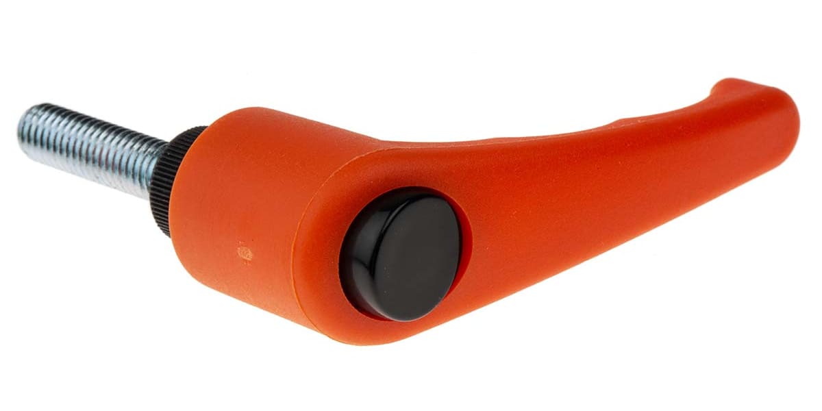 Product image for Clamp hdl,Orange nylon,Stl,M8x30,65,M