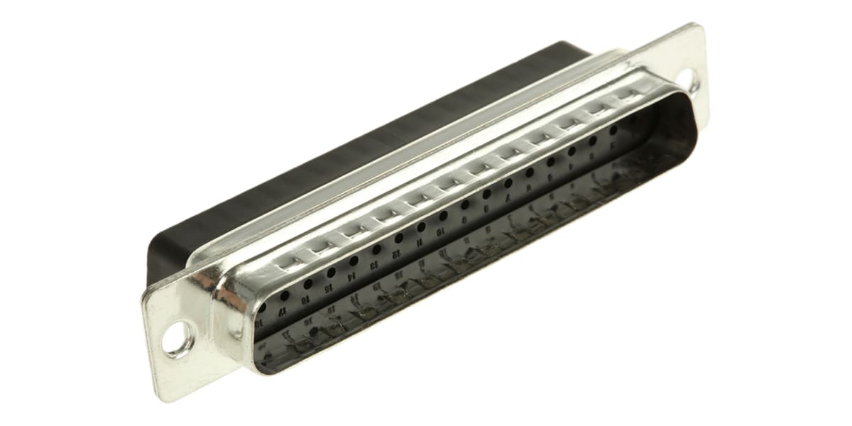 Product image for 37 way shielded crimp D plug shell,5A