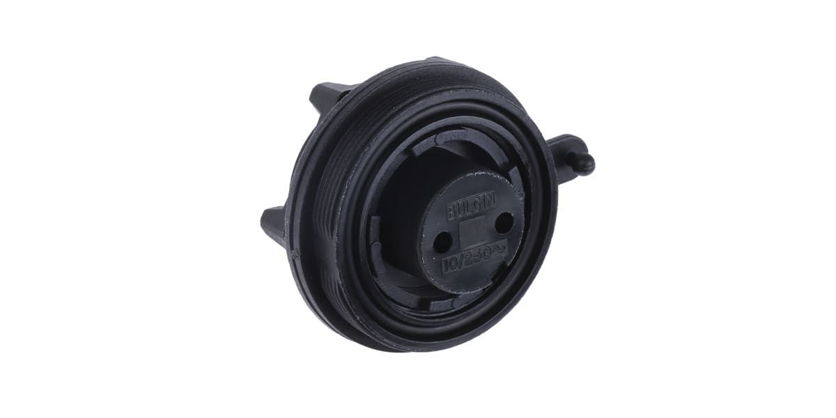 Product image for IP68 2 way jam nut chassis socket,10A