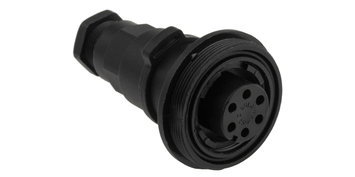 Product image for IP68 6way inline cable coupler socket,3A