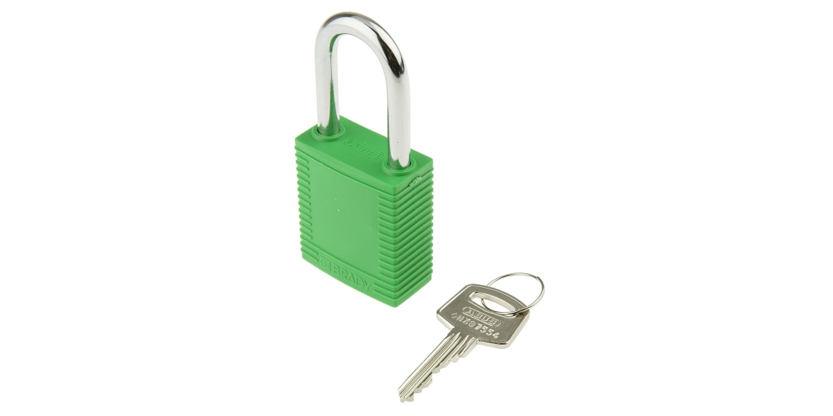 Product image for SAFETY PADLOCK GREEN (KEYED DIFFERENTLY)