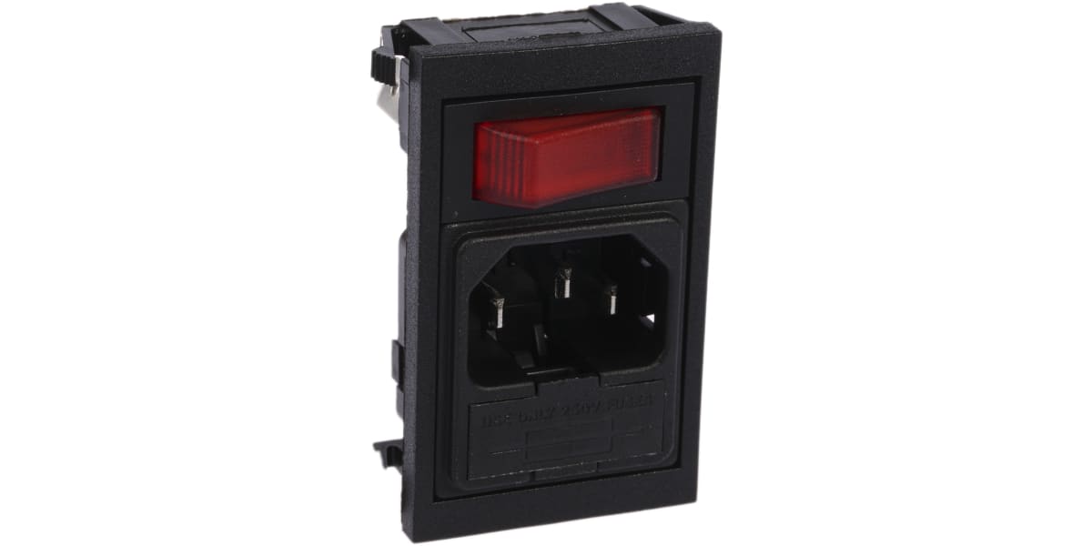 Product image for SP SNAP-IN FUSED VERTICAL PLUGW/NEON,10A