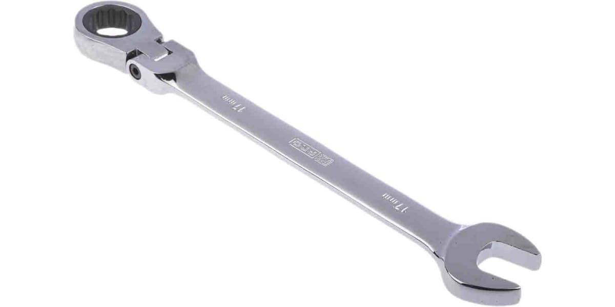 Product image for Pivot-head ratchet spanner, 17mm