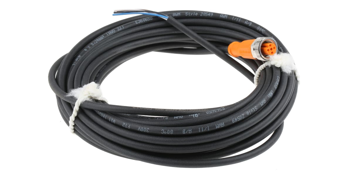 Product image for CONNECTION CABLE, 5 PIN M12 SOCKET