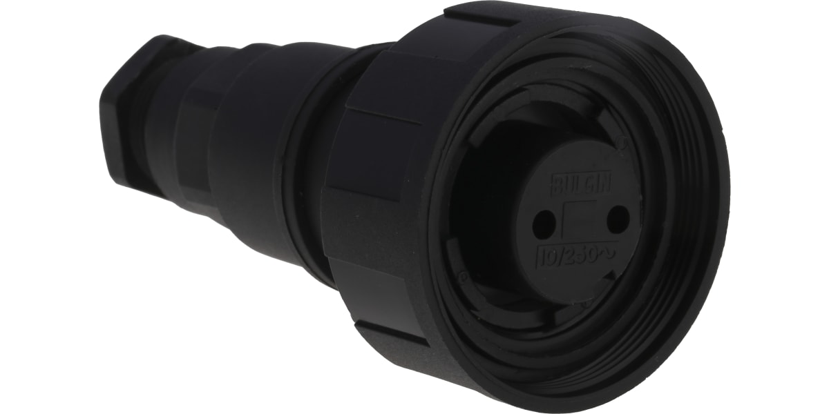 Product image for IP68 2 way cable socket,10A