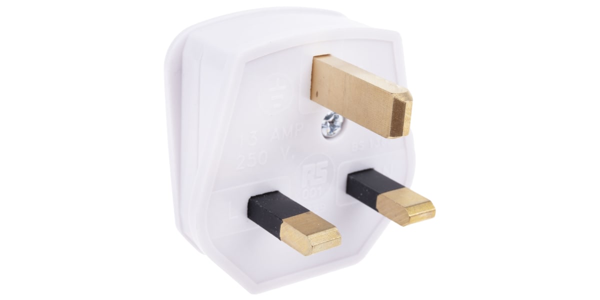 Product image for RS PRO UK Mains Connector BS 1363, 13A, Cable Mount, 250 V ac