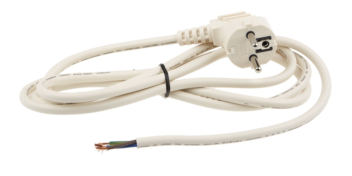 Product image for Power Cord Schuko one end 2m