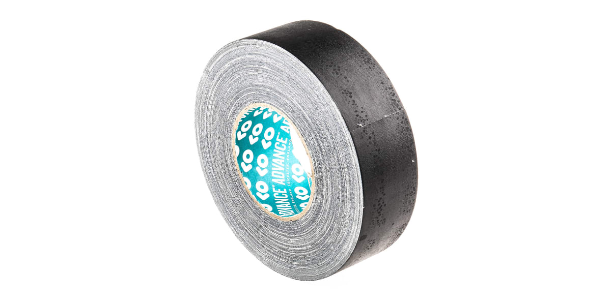 Product image for Advance Tapes AT160 Matt Black Cloth Tape, 50mm x 50m, 0.33mm Thick