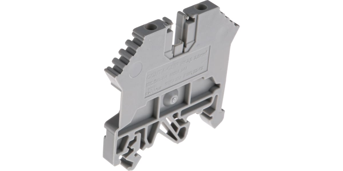 Product image for 2.5mm din rail terminal grey