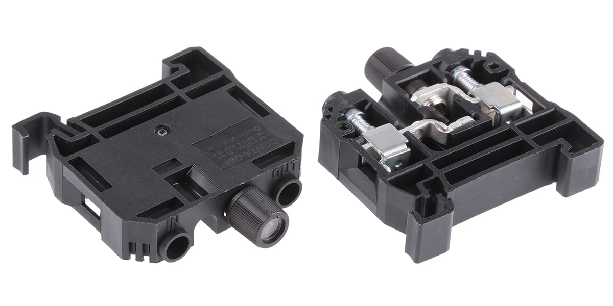 Product image for Screwcap fused terminal for 5x25mm black