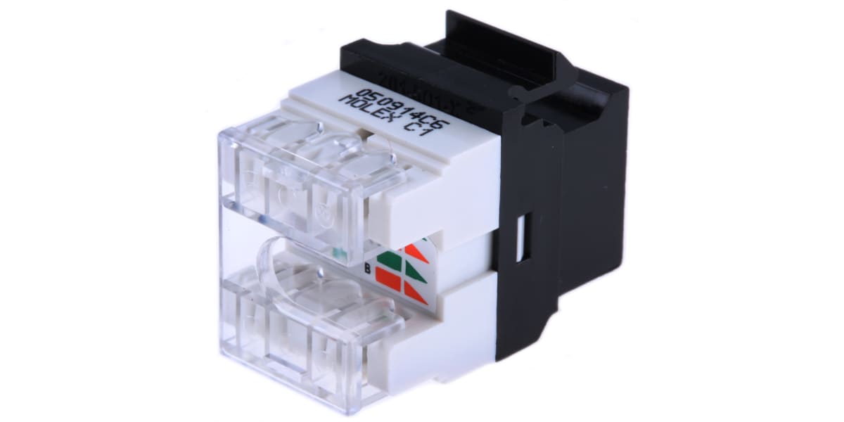 Product image for OUTLET CAT 6 UTP KEYSTONE JACK BLACK