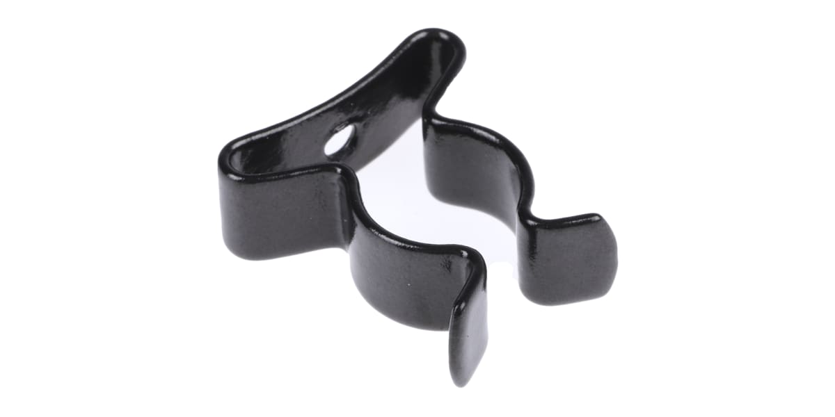 Product image for Black steel spring clip, 28.58mm