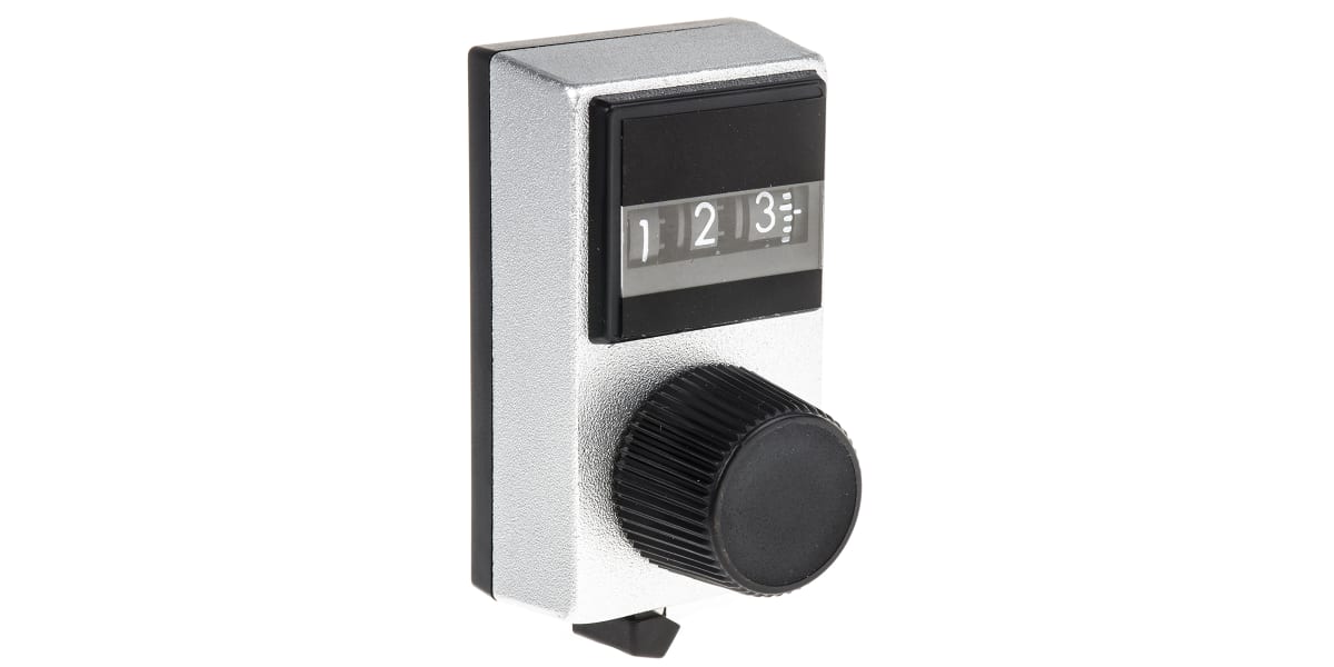 Product image for 10 TURN SILVER DIGITAL DIAL,44.5X25.4MM