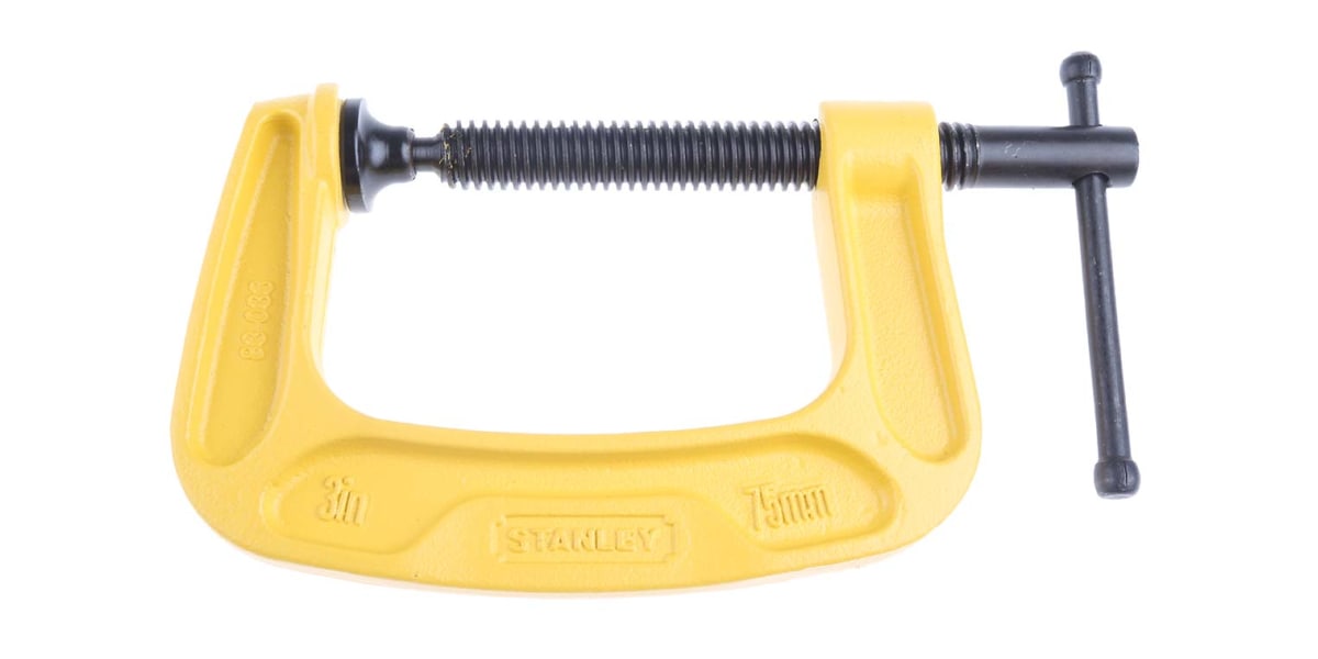 Product image for Stanley Max Steel G Clamp 75mm