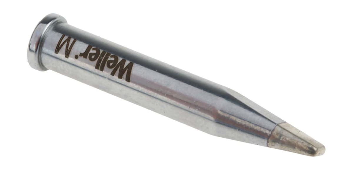 Product image for Weller XT M 3.2 x 1.2 mm Straight Chisel Soldering Iron Tip for use with WP120, WXP120