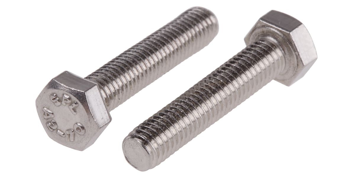 Product image for A2 s/steel hex head set screw,M5x25mm