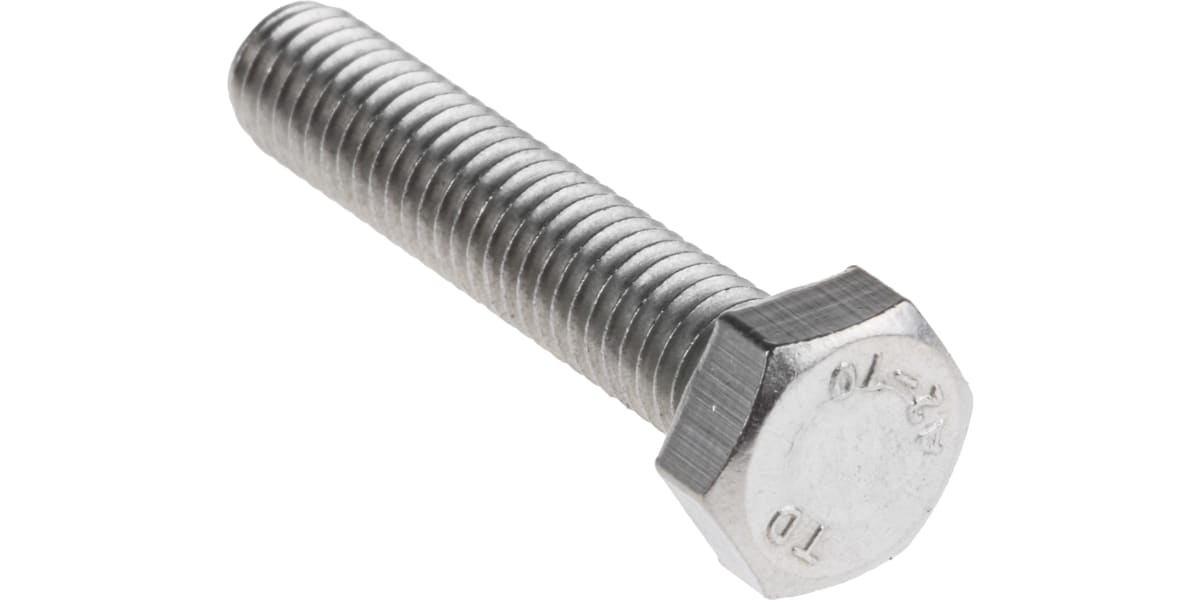 Product image for A2 S/STEEL HEX HEAD SET SCREW,M6X30MM