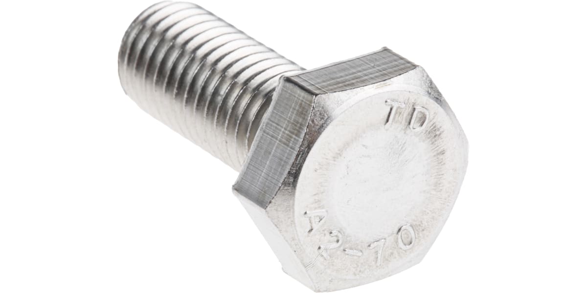 Product image for A2 s/steel hex head set screw,M10x25mm