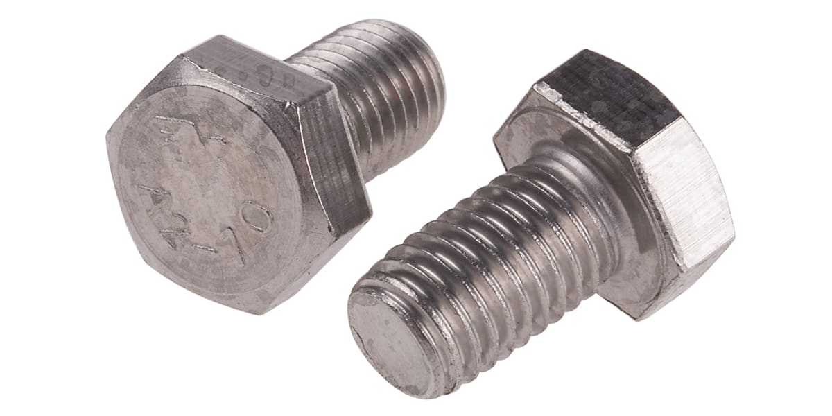 Product image for A2 s/steel hex head set screw,M12x20mm