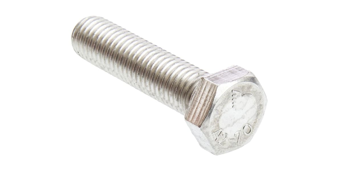 Product image for A2 s/steel hex head set screw,M12x50mm