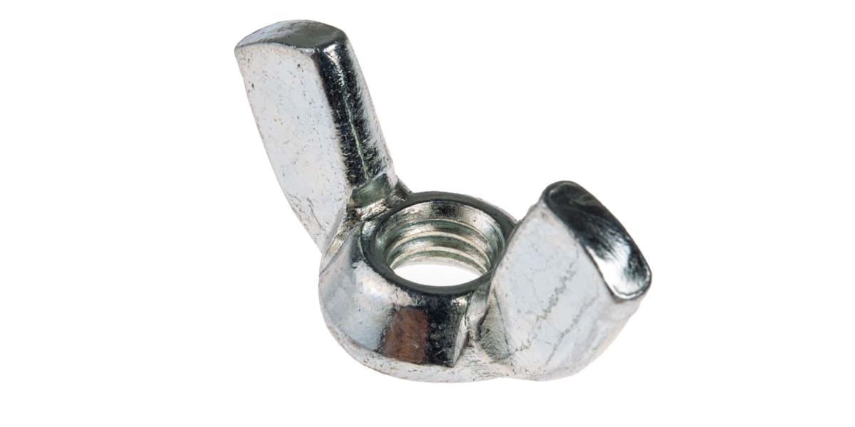 Product image for Zinc plated steel wing nut,M6