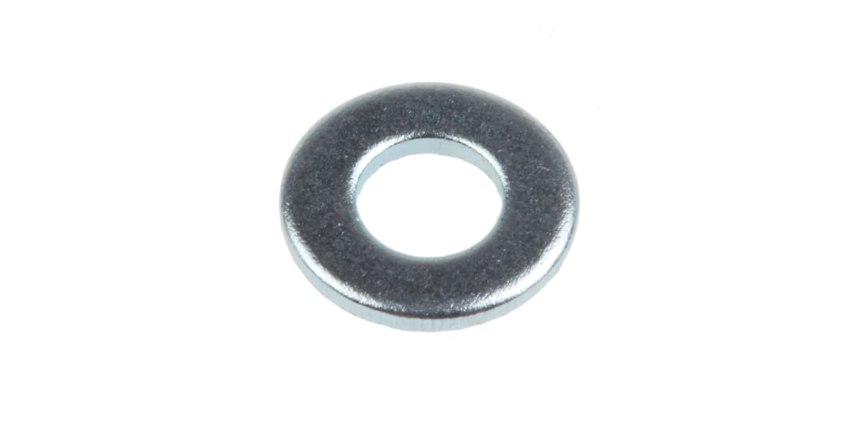 Product image for Zinc plated steel plain washer,M4